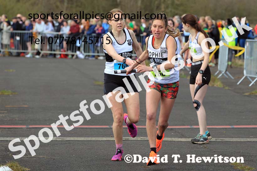 Senior womens 2023 Elswick Harriers Road Relays, Albamarle Barrack Airfield, Ouston, Northumberland. Photo: David T. Hewitson/Sports for All Pics